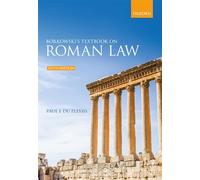 Paul J. du Plessis Borkowski's Textbook on Roman Law (Tascabile)