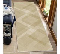 BORKOY Tappeto Corridoio Lungo 4 metri Tappeto Passatoia Cucina Antiscivolo Lavabile Moderno Crema Tappeti Runner Ingresso Interno per Lavanderia Camera da Letto Casa Corridoio Soggiorno 40x400cm