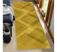 BORKOY Tappeto Corridoio Lungo 4 metri Tappeto Passatoia Cucina Antiscivolo Lavabile Moderno Giallo Tappeti Runner Ingresso Interno per Lavanderia Camera da Letto Casa Corridoio Soggiorno 40x400cm