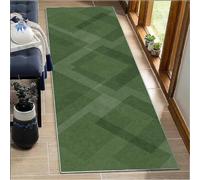 BORKOY Tappeto Corridoio Lungo 4 metri Tappeto Passatoia Cucina Antiscivolo Lavabile Moderno Verde Tappeti Runner Ingresso Interno per Lavanderia Camera da Letto Casa Corridoio Soggiorno 40x400cm