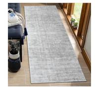 BORKOY Tappeto Multiuso 1.5 metri per Cucina e Corridoio Grigio chiaro Astratto - Antiscivolo Lavabile con Base in Gomma, Design Moderno per Entrata, Lavanderia, Soggiorno e Zone Trafficate ，40x150cm