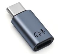 BORLTER CLAMP Adattatore da Lighting a USB-C per cuffie con supporto del controllo di linea, adattatore audio da Lighting a USB-C per con iPhone 16/15, iPad e altri connettori audio Type-C, grigio