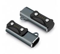 BORLTER CLAMP Adattatore di ricarica per Polar Watch, adattatore di ricarica USB-C con portachiavi portatile, compatibile con Polar Vantage V3/Pacer/Pro/Vantage M3 /Ignite 3/Grit X2, Grigio