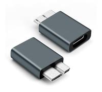 BORLTER CLAMP Adattatore per Unità Disco Rigido da USB C a USB 3.0 Micro-B per Unità Disco Rigido/SSD Esterne, per WD, Seagate, Toshiba, Samsung T3/T5 e Alloggiamenti per Unità Disco Rigido, Grigio