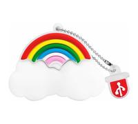 BorlterClamp Chiavetta USB da 32 GB, Pen Drive Modello di Nuvola Arcobaleno Simpatico Cartone Animato, Regalo per Studenti e Bambini