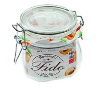 Bormioli Barattoli Vetro, Set di 6, 560 Ml, 4309, Bianco
