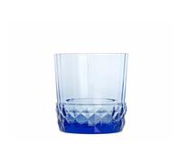 Bormioli Rocco Bicchiere Rocks America’20s Sepphire Blue, Confezione da 6 - blu vetro 8159217