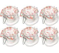 Bormioli Fido 10FL30000227FL10 - Set di 6 barattoli in vetro con chiusura a leva, capacità 500 ml, 0,5 l