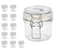 Bormioli Fido - Barattoli con chiusura a leva, 12 pezzi, capacità 200 ml, conser
