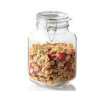 2000 ml Barattolo ermetico 'Fido', quadrato, vetro, imboccatura: chiusura meccanica