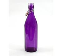 Bormioli Giara Bottiglia, Vetro, Viola, 8.9 x 8.9 x 30.5 cm