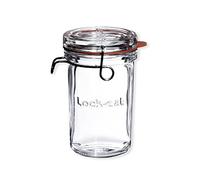 Bormioli Lock Eat Vaso Terrina, Vetro, Trasparente, 8.3 x 8.3 x 14 cm