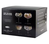 BORMIOLI LUIGI Set 4 Pezzi Ginglass in Vetro, Sonoro, Glass, Multicolore