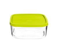Bormioli Rocco 3.8873 Frigoverre Multi, Quadra, Vetro, Tappo Verde, 19 x 19 cm
