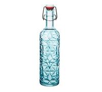 Bormioli Rocco 320269-MQD Bottiglia in Vetro, 1 l, Blu,