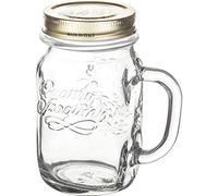 Bormioli Rocco 4 Stagioni Vaso con Manico e Capsula, Vetro, Trasparente, 47x25x15 cm