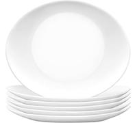 Bormioli Rocco 5192700 Prometeo Bistecca Piatto Opale, 32x26 cm, Bianco