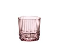 Bormioli Rocco America '20s Set 6 Bicchieri Rocks Lilac Rose