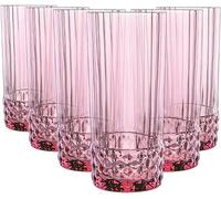 Bormioli Rocco America Set 6 Bicchieri Lilla Cooler, Vetro, 48cl