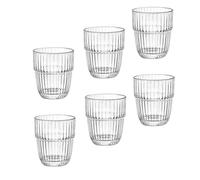 Bormioli Rocco Set 6 bicchieri Juice Barshine 21 cl, Impilabili, Succo, Acqua
