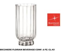 Bormioli Rocco Bicchiere Florian Beverage cf 6 pezzi cl 43 BO095159