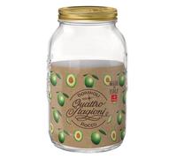 BORMIOLI Bottiglia Aqua LT.1 C/Tappo, 1 Liter, Acciaio Inossidabile, Trasparente