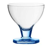Bormioli Rocco Confezione 2 Coppe Dessert in Vetro, Trasparente/Blu