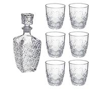 SET BORMIOLI ROCCO 6 BICCHIERI DEDALO WHISKY e 1 BOTTIGLIA