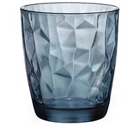 Bormioli Rocco Diamond Double Old Fashioned - Set di 6 bicchieri, colore: Blu oceano