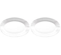 Bormioli Rocco EBRO - Fontana ovale opale 22 cm (Confezione da 2)