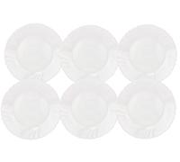 Bormioli Rocco EBRO - Set di 6 piatti da dessert, piatti piccoli, 20 cm, in vetro temperato opale