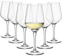 Bormioli Rocco - Electra Glasses Calice Trasparente Vino per Ogni Occasione, Set di 6 Calici da Degustazione