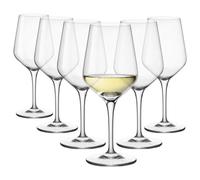 Bormioli Rocco - Electra Glasses Calice Trasparente Vino per Ogni Occasione, Set di 6 Calici da Degustazione
