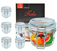Bormioli Rocco Fido 12,5 cl Vaso Ermetico Set 6 Pz + RICETTARIO