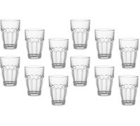 Bormioli Rocco Fido 516170BN6321990 Rock Bar Bicchiere per bevande, Vetro, Multicolore (Confezione da 2)