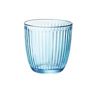 Bormioli Rocco & Figlio- Line Bicchiere per Acqua, Colore Blu, BOR1239, 6 pezzi