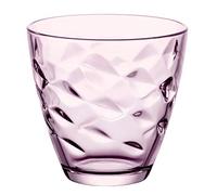 BORMIOLI Rocco Flora Set 6 Bicchieri da Acqua in Vetro di Colore Rosa, 26 cl