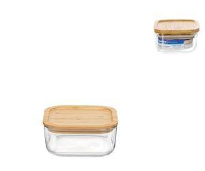 Bormioli Rocco Frigoverre Quadra, Tappo Bamboo cm 10 x 10