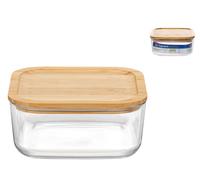 Bormioli Rocco Frigoverre Quadra, Tappo Bamboo, Cm 20 x 20 cm