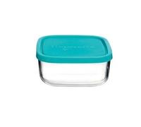 FRIGOVERRE QUADRA 15x15cm COPERCHIO AZZURRO 100cl