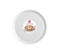 Pratesi Piatti Pizza Grangusto, 6 pezzi 33,5 cm Vetro Opale Bianco