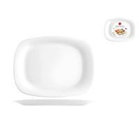 Bormioli Rocco Grangusto Set 6 Piatti Pasticceria, Opale, 22 Bianco