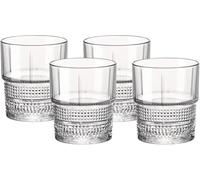 Bormioli Rocco Novecento Barware DOF - Set di 4 bicchieri impilabili, 354,4 g, colore: Trasparente