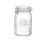 Bormioli Rocco Officina1825 540637MTV121990 Barattolo con Coperchio Basculante, Set da 6, Vetro, Transparent, 33.75 Ounce, 33.75 Fluid_Ounces, Trasparente