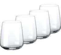 Bormioli Rocco Planeo Set di 4 Bicchieri per Acqua, Vetro, Trasparente