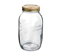 Bormioli Rocco Quattro Stagioni 58290 - Barattoli per conserve da 1500 ml (con coperchio a vite, 86 mm, 6 bicchieri)