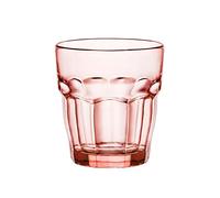 Bormioli Rocco Rockbar Rocks Set 6 Bicchieri in Vetro, 27 cl, Rosa Pesca