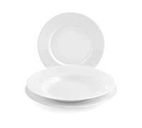 Bormioli Rocco Servizio Tavola 18 Pezzi Toledo in Vetro Opale Bianco - bianco vetro 6215500