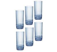 Bormioli Rocco Set Di Bicchieri Bormioli Rocco America'20s Azzurro 6 Unità Vetro