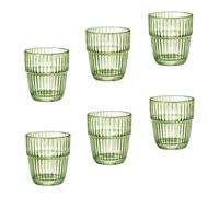 Bormioli Rocco Set di 6 bicchieri Barshine Rocks, Verde, 30,5 Cl